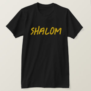 Shalom in fett erschüttertem Hebräisch T-Shirt