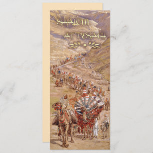 Shalom in Pesach. Fine Art Passover Grußkarte Karte