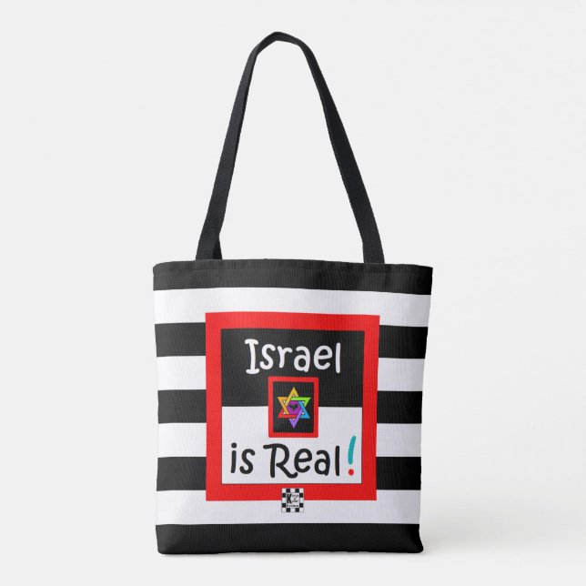 Shalom! / Israel ist echt! Tasche! (Rückseite)