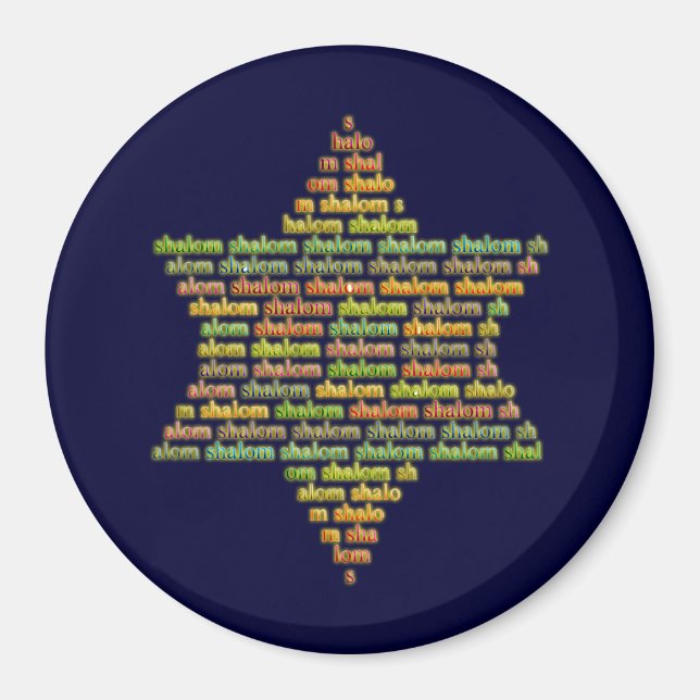 Shalom Magnet (Vorne)