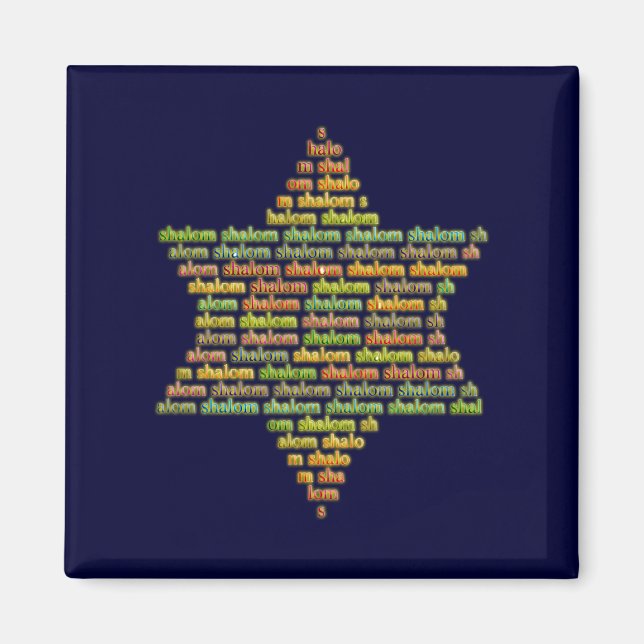 Shalom Magnet (Vorne)
