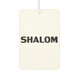 Shalom, Peace Schwarz-weiß-Minimalismus Autolufterfrischer