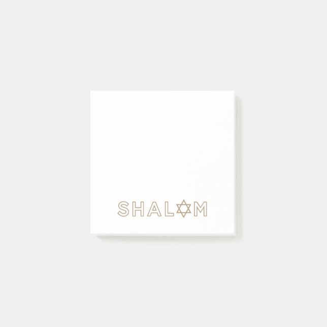 Shalom Post-It-Notes Post-it Klebezettel (Vorderseite)