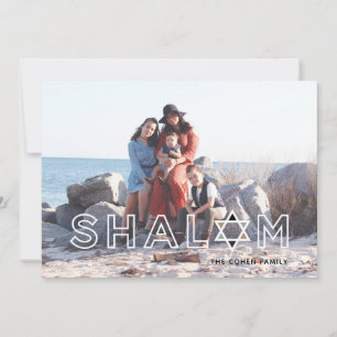 Shalom Star Hanukkah Holiday Card Feiertagskarte
