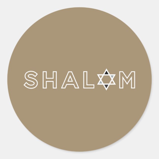 Shalom Star Stickers (Vorderseite)