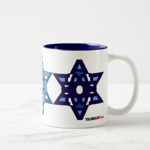 SHALOM Tassen-Weiß Zweifarbige Tasse