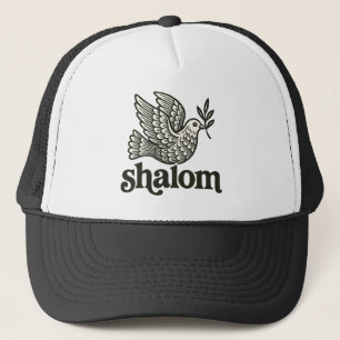 Shalom Taube Frieden Erde Truckerkappe