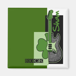 Sham Rock. Musik Thema St. Patrick's Day Geschenk Magnet