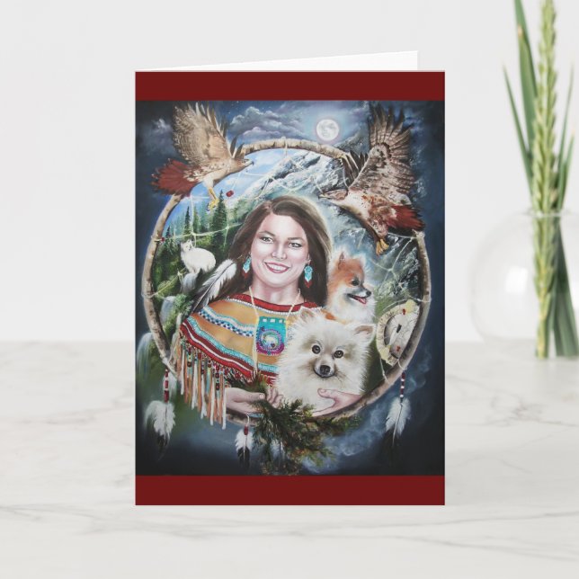 Shaman , Ärztin Grußkarte Karte (Vorderseite)