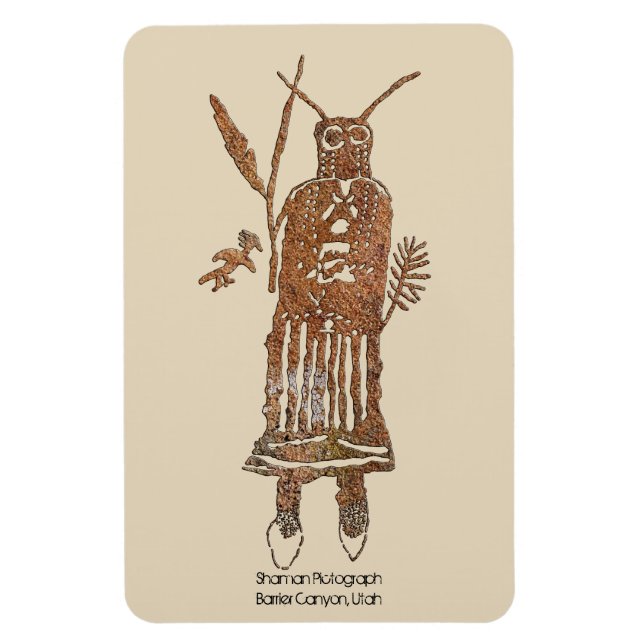 Shaman-Bilddagramm Magnet (Vertikal)