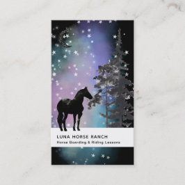 *~* Shaman Cosmic Stars Moon Horse Equine Rainbow Visitenkarte