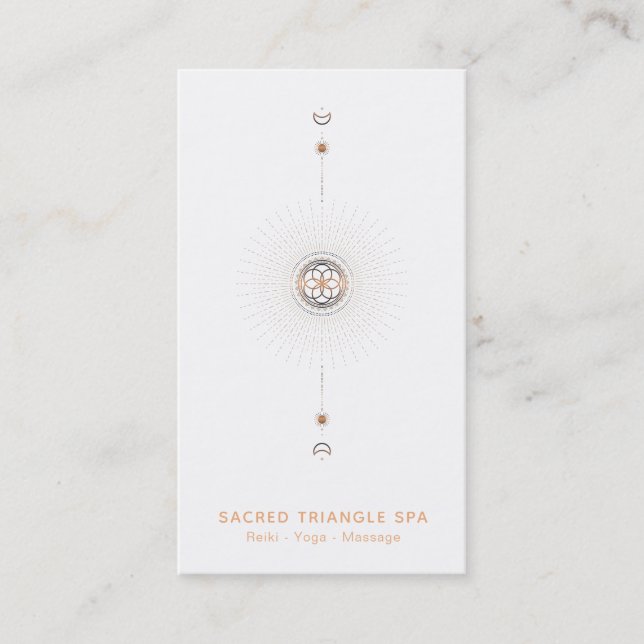 *~* Shaman Mandala Moon Alchemy Heilige Geometrie Visitenkarte (Vorderseite)