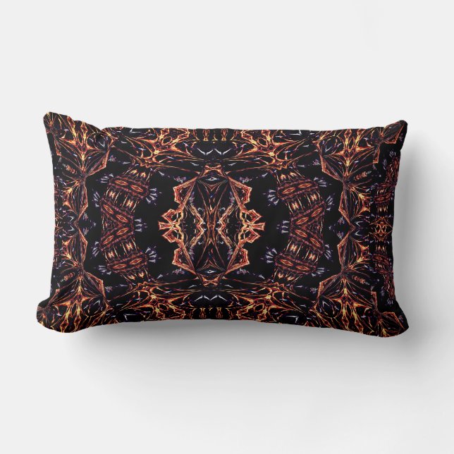 Shaman Mind Abstrakt Art Throw Cushion Lendenkissen (Vorderseite)