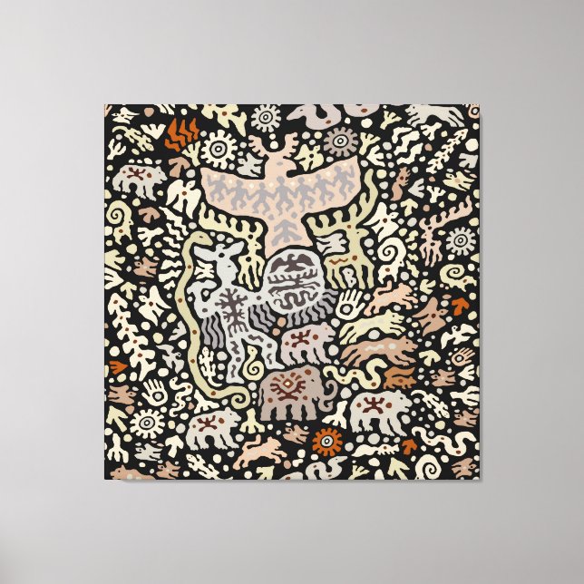 Shaman Peyote Ritual Leinwanddruck (Vorderseite)