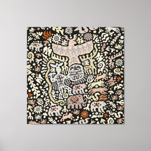 Shaman Peyote Ritual Leinwanddruck