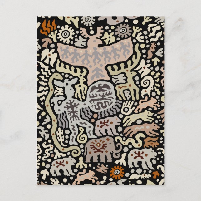 Shaman Peyote Ritual Postkarte (Vorderseite)