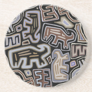 Shaman Peyote Serpent Ritual Spirits Getränkeuntersetzer