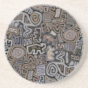 Shaman Peyote Serpent Ritual Spirits Getränkeuntersetzer