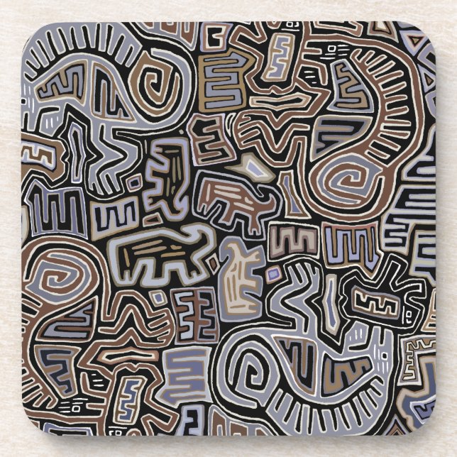 Shaman Peyote Serpent Ritual Spirits Getränkeuntersetzer (Vorderseite)
