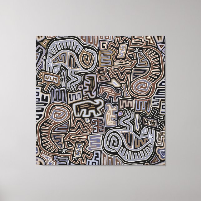 Shaman Peyote Serpent Ritual Spirits Leinwanddruck (Vorderseite)