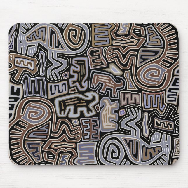 Shaman Peyote Serpent Ritual Spirits Mousepad (Vorne)