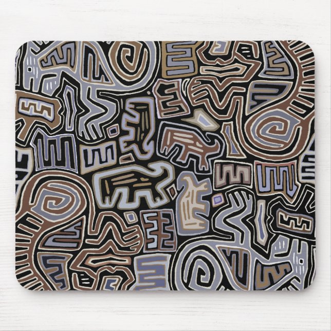 Shaman Peyote Serpent Ritual Spirits Mousepad (Vorne)