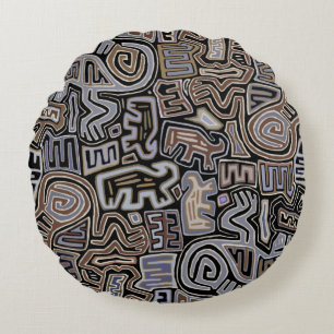 Shaman Peyote Serpent Ritual Spirits Rundes Kissen