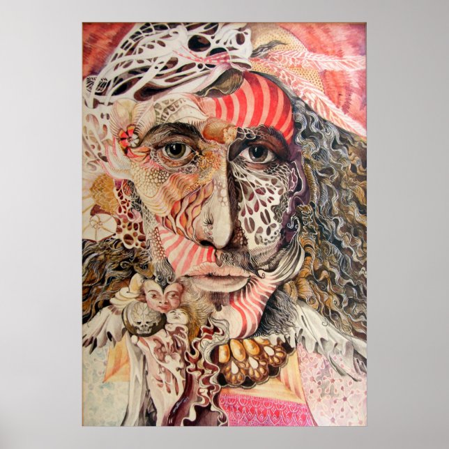 Shaman Portrait Poster (Vorne)