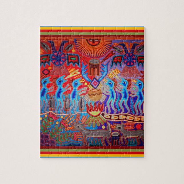 Shaman Ritual Huichol Puzzle (Vertikal)