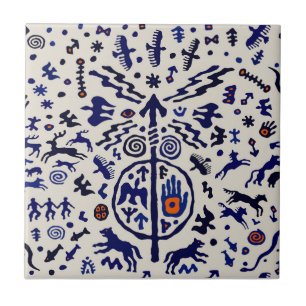 Shaman Ritual Talisman Tile Fliese