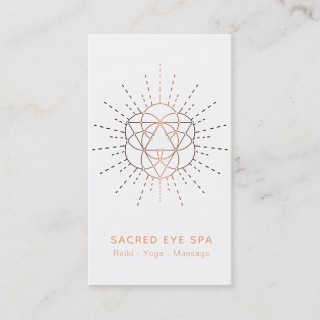 ~ Shaman Sacred Geometry Mystical Alchemy Cosmic Visitenkarte (Vorderseite)