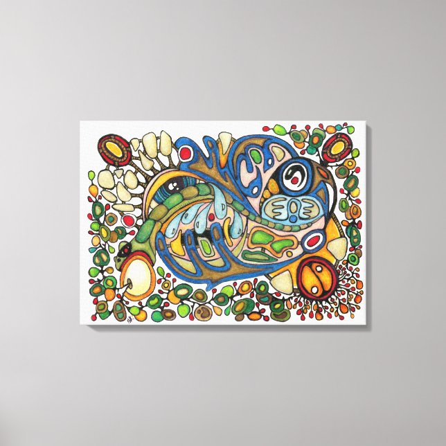 Shaman Spirit: Das Flüstern der Geist-Stimmen (WES Leinwanddruck (Vorderseite)