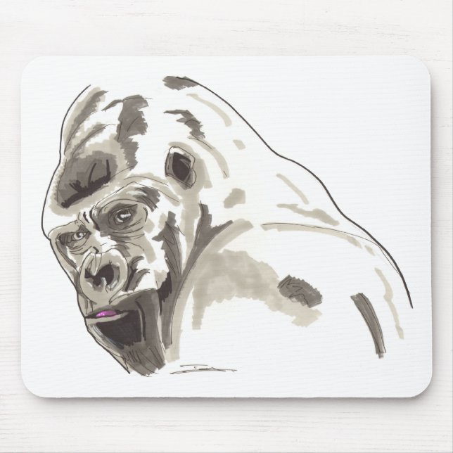 Shamanic Geist des Gorillas Mousepad (Vorne)