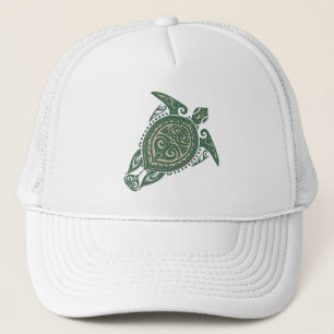 Shamanic Sea Turtle Symbol + Ihre Ideen Truckerkappe