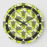 Shamanic Sea Turtles Pattern - Green
