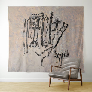 Shamans and Spirits - Buckhorn Wash Utah Wandteppich