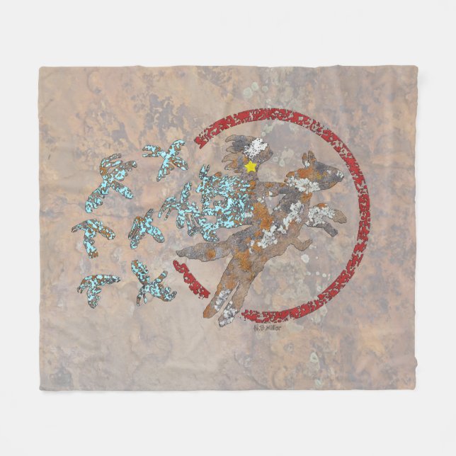 Shamans Quest Fleecedecke (Vorderseite (Horizontal))