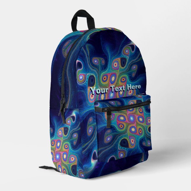 Shamans Sky Bedruckter Rucksack (Rückseitige Ecke links)