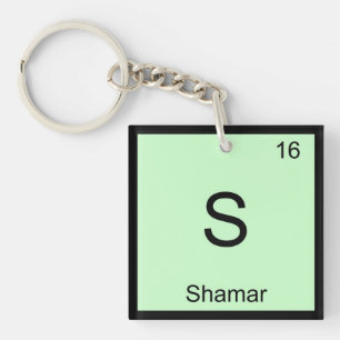 Shamar Name Chemie Element Periodensystem Schlüsselanhänger