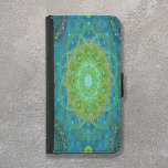 Shambala Tantric Nymphaea mandala Art Geldbeutel Hülle Für Das Samsung Galaxy S5<br><div class="desc">Integrieren Sie Kunst und Funktionalität mit unserem "Shambala Tantric Nymphaea Mandala Art" Samsung Galaxy S5 Geldbeutel. Dieses moderne Werk verbindet Tantric- und Lotus-Mandala-Techniken mit geometrischer Kunst, die die Elemente von Erde und Luft in grünen und türkisfarbenen Tönen wiedergibt. Die Mission hinter diesem Konzept ist es, das Bewusstsein für den Klimawandel...</div>