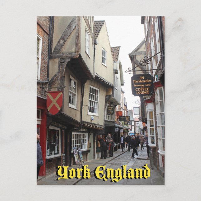 Shambles, York Postkarte (Vorderseite)