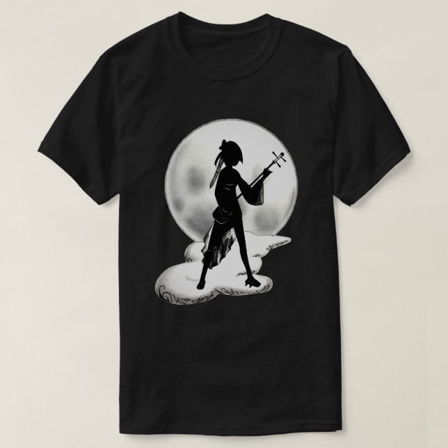 Shamisen Fullmoon T - Shirt (Design vorne)