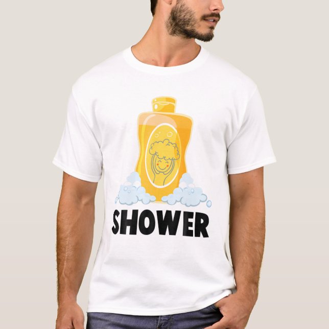 Shampoo - Dusche - Blasen - Kostüm - 1 von 2 Beste T-Shirt (Vorderseite)