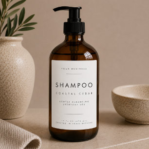 Shampoo-Geschäfts-Branding-Etikett Lebensmitteletikett