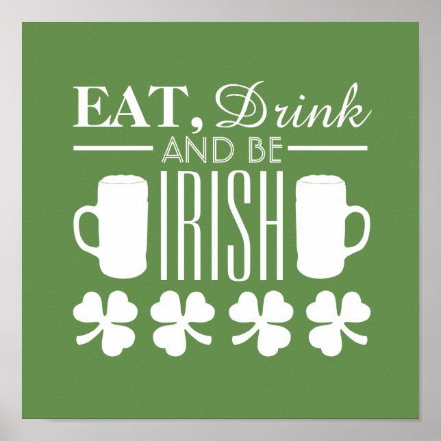 Shamrock and Beer Poster (Vorne)