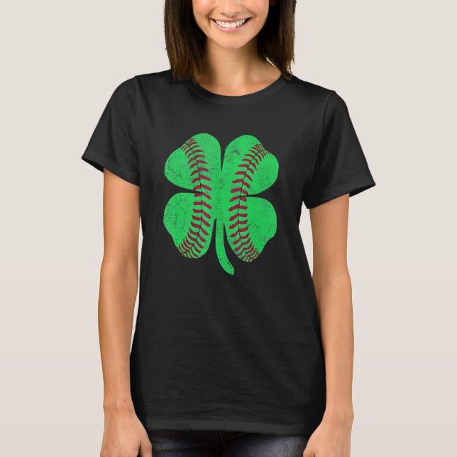 Shamrock Baseball Saint Paddy's ST PATRICKS DAY Ki T-Shirt (Vorderseite)