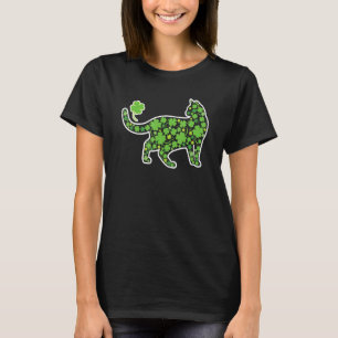 Shamrock C Katze St Patricks Tag Für Feline Whispe T-Shirt