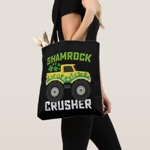 Shamrock Crusher Monster Truck St. Patrick's Tag