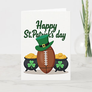 Shamrock-Fußballszene-Karte Karte