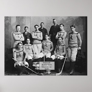 Shamrock Hockey Team, Montreal, QC 1899` Poster